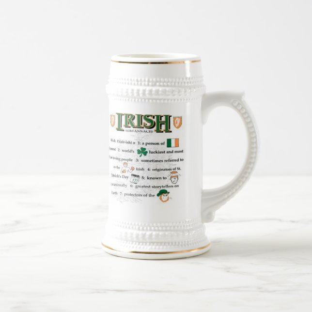 Caneca de cerveja irlandesa (Direita)