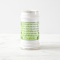 Caneca de cerveja irlandesa da bênção