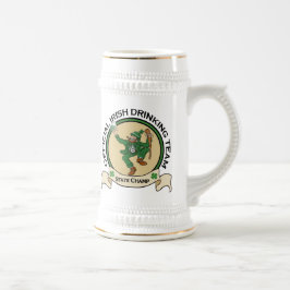 Caneca de cerveja irlandesa da cerveja da equipe