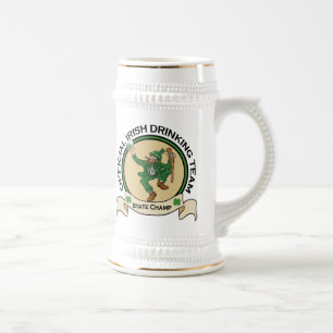 Caneca de cerveja irlandesa da cerveja da equipe