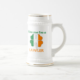 Caneca De Cerveja Irlandeses personalizados beijam-me que eu sou