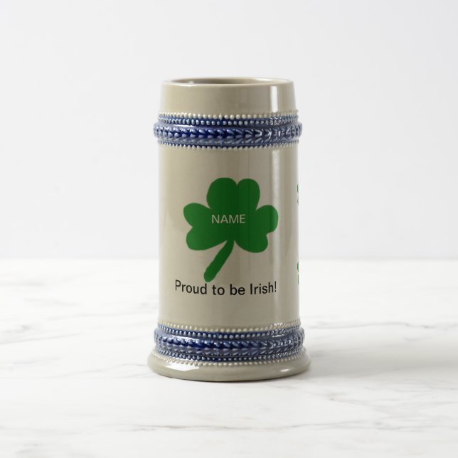 Caneca De Cerveja Irlandeses Personalizam Com Seu Nome Familiar (Centro)