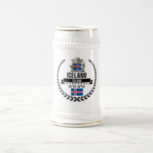 Caneca De Cerveja Islândia