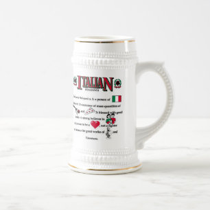 Caneca de cerveja italiana