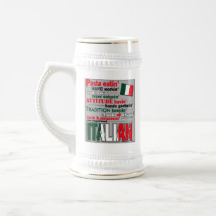 Caneca de cerveja italiana