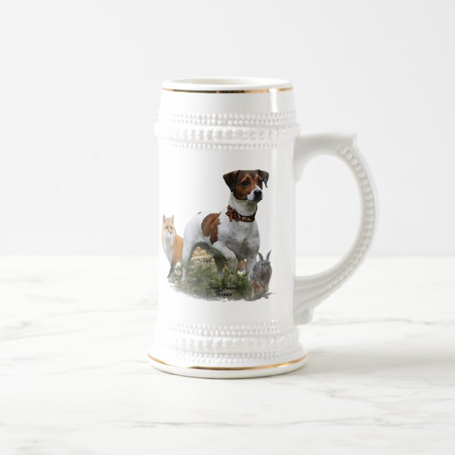 Caneca De Cerveja Jack Russell Terrier, Arte (Direita)