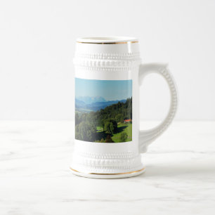 Caneca De Cerveja Jarro panorama de alpes com Säntis
