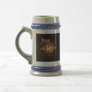 Caneca De Cerveja Jesus É Minha Luz – Camisa de Halloween