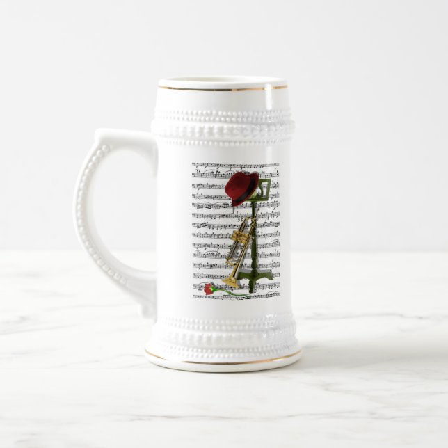 Caneca De Cerveja Jogue esse jazz. (Esquerda)