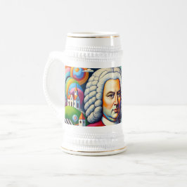 Caneca De Cerveja Johann Sebastian Bach: Retrato em uma pintura mode