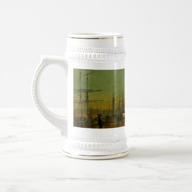 Caneca De Cerveja John Atkinson Grimshaw Glasgow Docks (Esquerda)