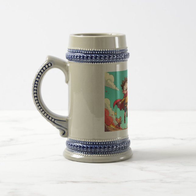 Caneca De Cerveja Joyful boy gostando (Esquerda)