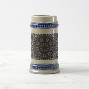 CANECA DE CERVEJA KALEIDOSCÓPIO PSIQUEDÉLICO,MANDALA/MEMÓRIAS MÍ