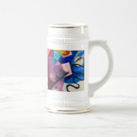 Kandinsky amarelo-vermelho-azul