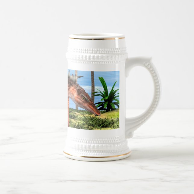 Caneca De Cerveja Kentrosaurus Dinossauro Selva Arte Pré-Histórica (Direita)