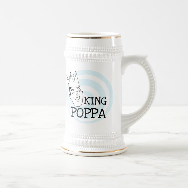 Caneca De Cerveja King Poppa T-shirts e presentes (Direita)