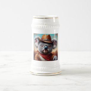 Caneca De Cerveja Koala Cowboy