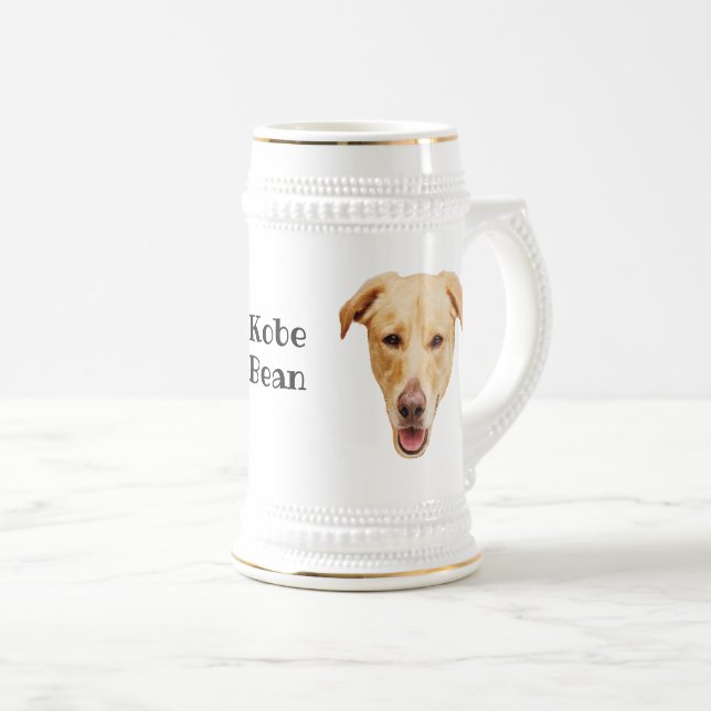 Caneca De Cerveja Kobe Bean pedra (Frente Esquerda)