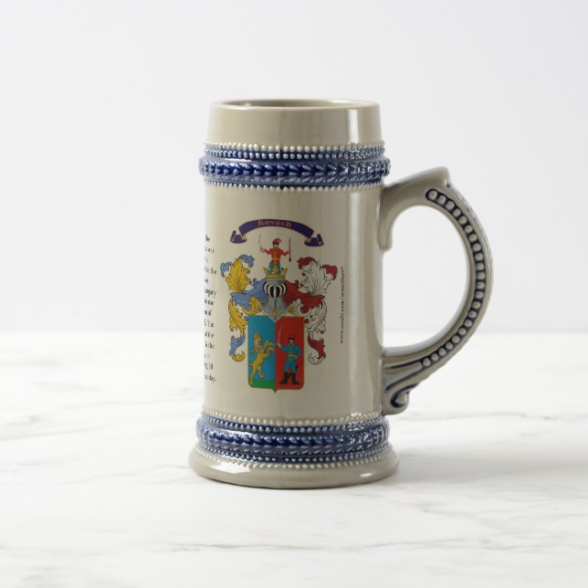 Caneca De Cerveja Kovach, a história, o significado e a crista (Direita)