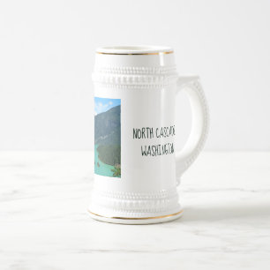 Caneca De Cerveja Lago Turquesa da Montanha Snowy em Washington