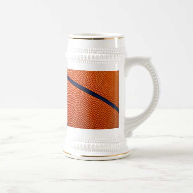 Caneca De Cerveja Laranja e Basquete Negro (Direita)