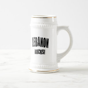 Caneca De Cerveja Lebanon Rocks!