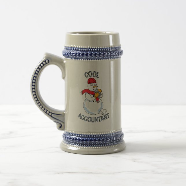 Caneca De Cerveja Legal Contador Snowman (Esquerda)