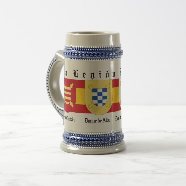 CANECA DE CERVEJA LEGISLAÇÃO ESPANHOLA (Frente Esquerda)