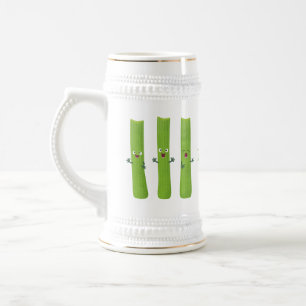 Caneca De Cerveja Legumes de trio com aipo-branco