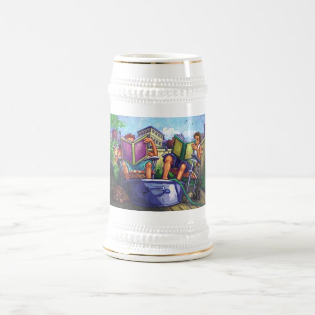 Caneca De Cerveja Leitura de Verão (Centro)
