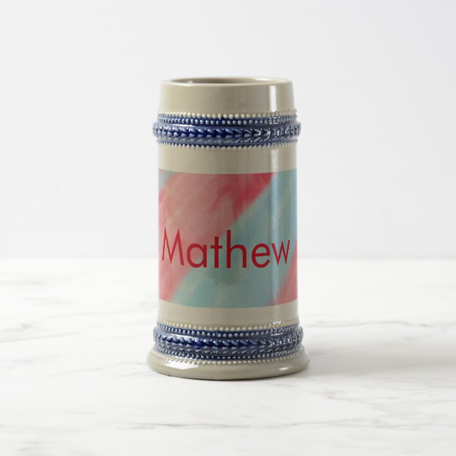 Caneca De Cerveja letra inicial simples monograma adicione seu nome  (Centro)