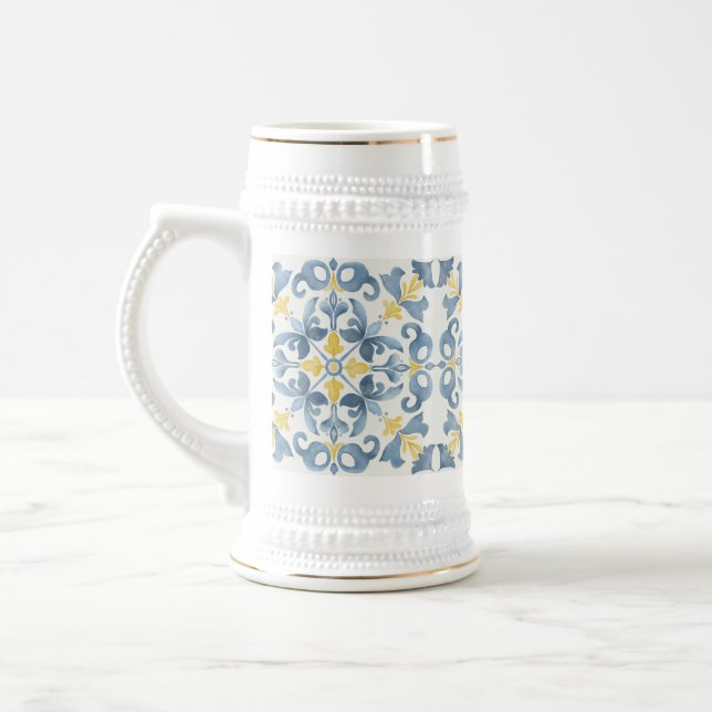 Caneca De Cerveja Lima Azulejo Italiano (Esquerda)