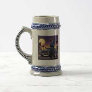 Caneca De Cerveja Lobo E Lowrider