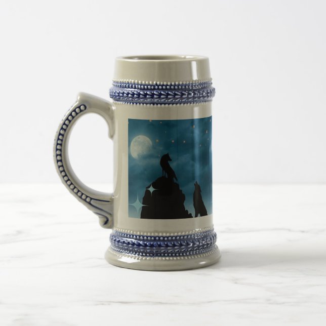 Caneca De Cerveja Lobos na Lua (Esquerda)