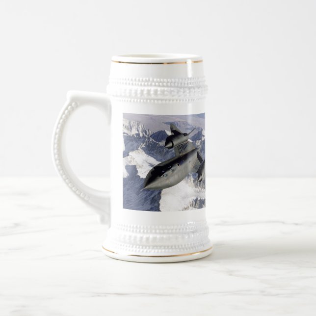 Caneca De Cerveja Lockheed SR-71B Blackbird (Esquerda)