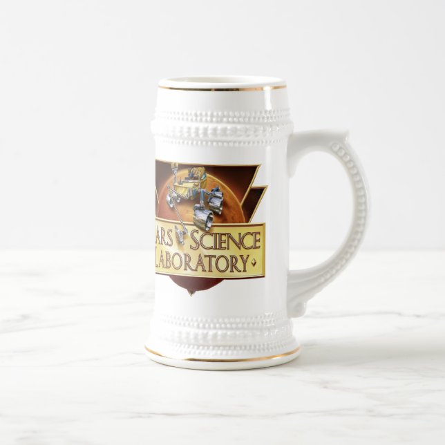 CANECA DE CERVEJA LOGOTIPO DA EQUIPE DE LANÇAMENTO DE MSL (Direita)