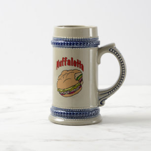 Caneca De Cerveja Logotipo Sanduíche Muffalotta