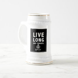 Caneca de cerveja longa ao vivo