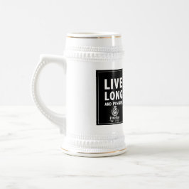 Caneca de cerveja longa ao vivo
