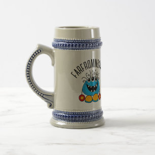 CANECA DE CERVEJA LONGE DO MONSTER MUG NORMAL DE TRÊS OLHOS