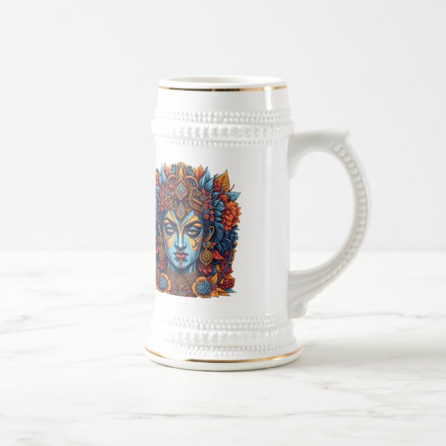 Caneca De Cerveja Lorde Krishna Mug: Sip na Serenidade Divina (Direita)