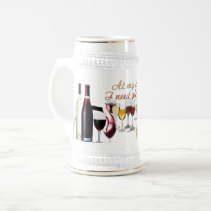 Caneca De Cerveja Louça para vinho da SlipperyJoe com trocadilho atr