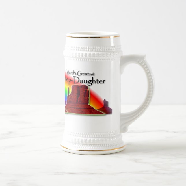 Caneca de cerveja Loving do arco-íris das mãos das (Direita)
