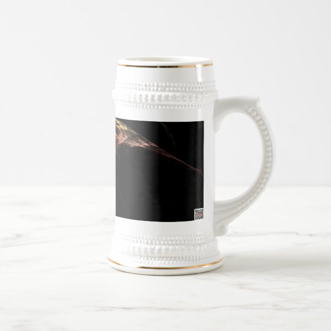 Caneca De Cerveja Luzes Mágicas de Arte Abstrata (Direita)