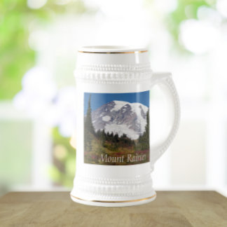 Caneca De Cerveja Maiestosa neve captada Monte Rainier