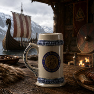 Caneca De Cerveja Maior Pai Guerreiro Viking