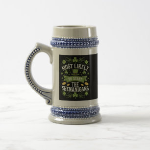 Caneca De Cerveja Mais Propenso a Iniciar a Travessura St Patricks