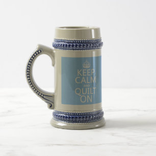 Caneca De Cerveja Mantenha a calma e estofe sobre - disponível em