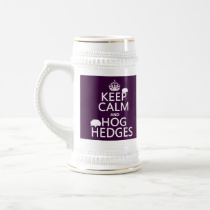 Caneca De Cerveja Mantenha a calma e Hog conversão (ouriços) (toda