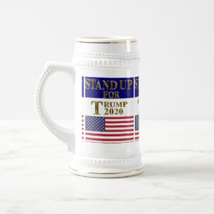 CANECA DE CERVEJA MANTENHA-SE PARA TRUMP